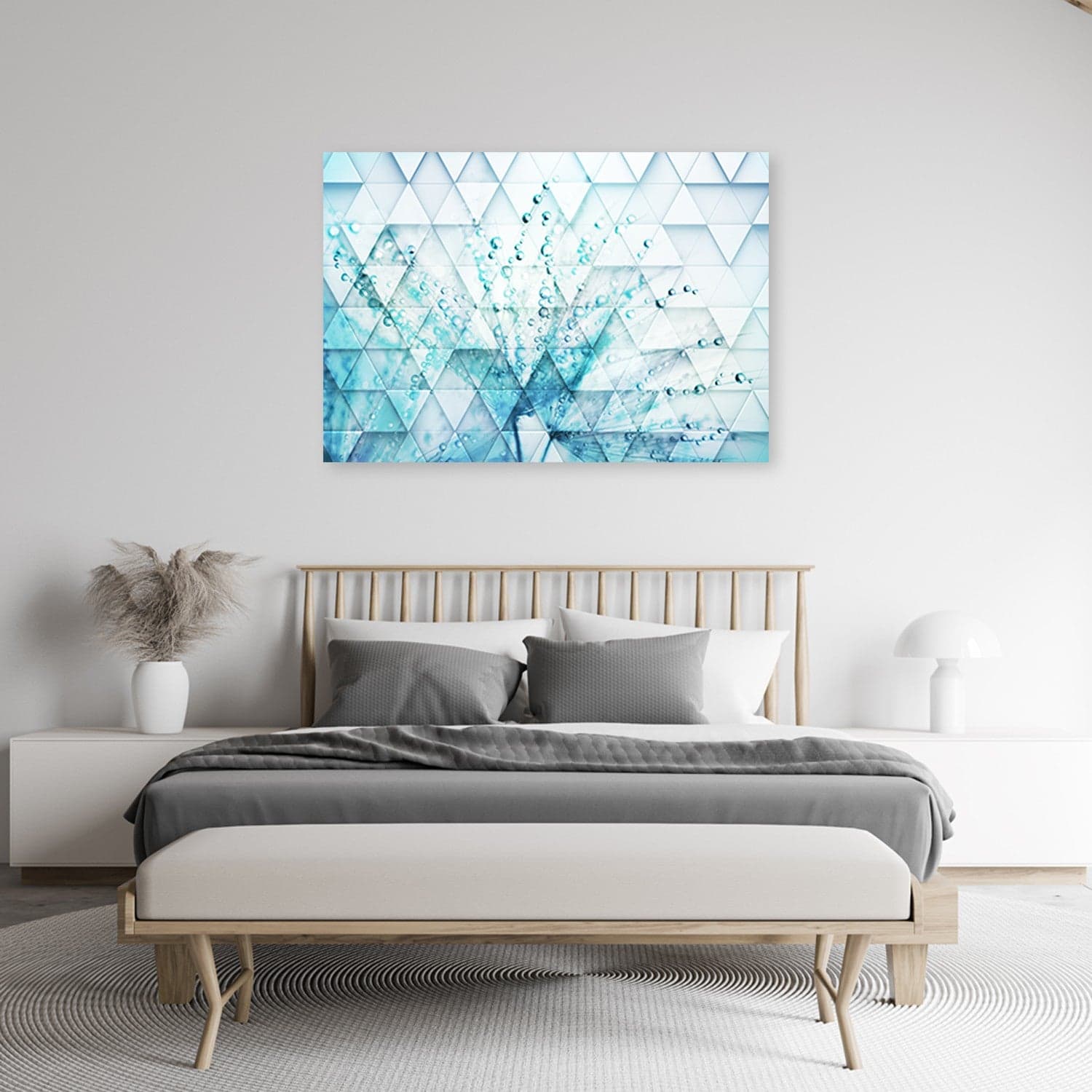 Quadro su tela, Dente di leone turchese in gocce di rugiada in Poster e stampe Collezione Casa - Trebisacce, commercioVirtuoso.it