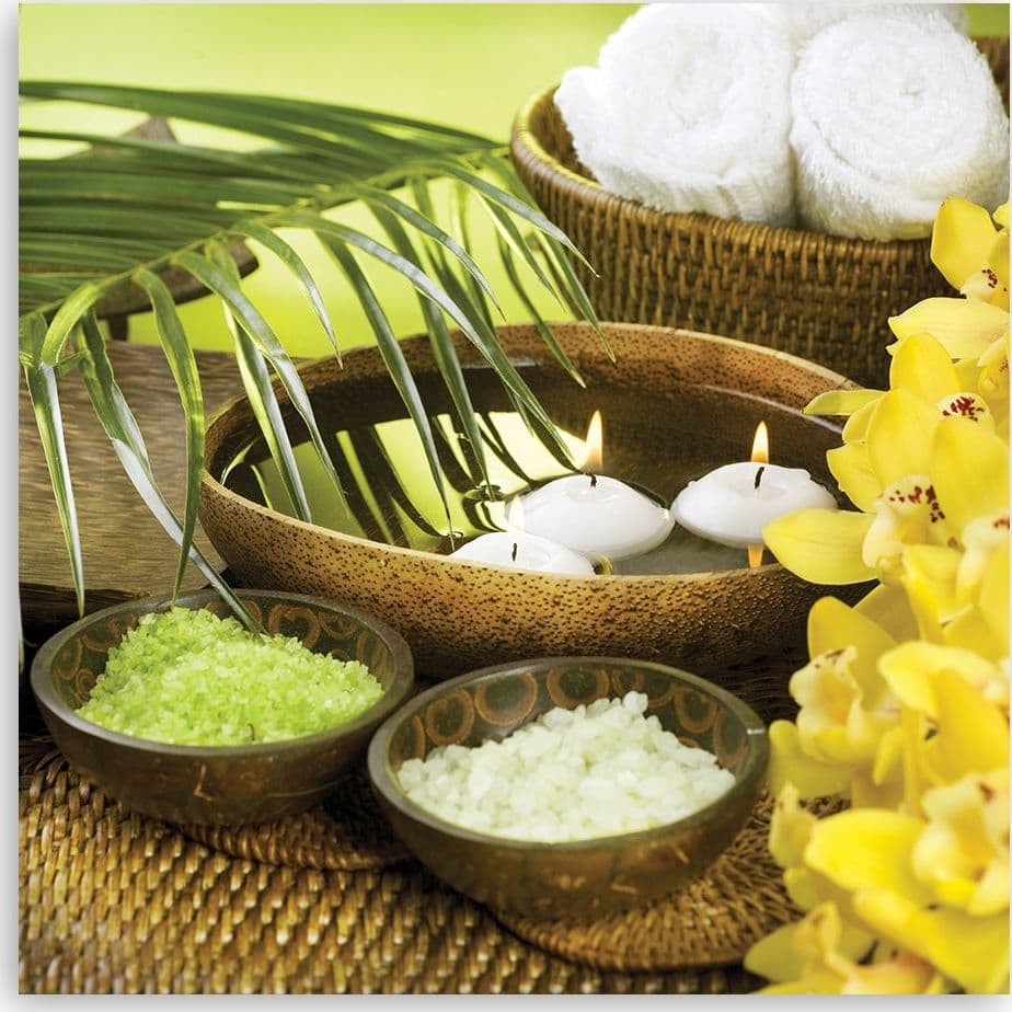 Quadro su tela, Fiori Palm Candle Zen in Poster e stampe Collezione Casa - Trebisacce, commercioVirtuoso.it