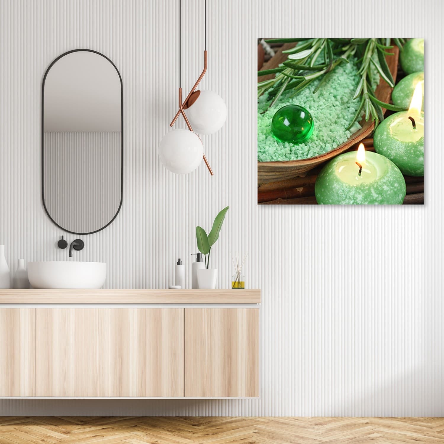 Quadro su tela, Candele spa turchesi in Poster e stampe Collezione Casa - Trebisacce, commercioVirtuoso.it