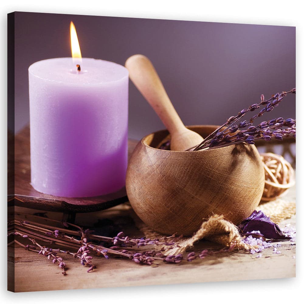 Quadro su tela, Spa Lavender Candle in Poster e stampe Collezione Casa - Trebisacce, commercioVirtuoso.it