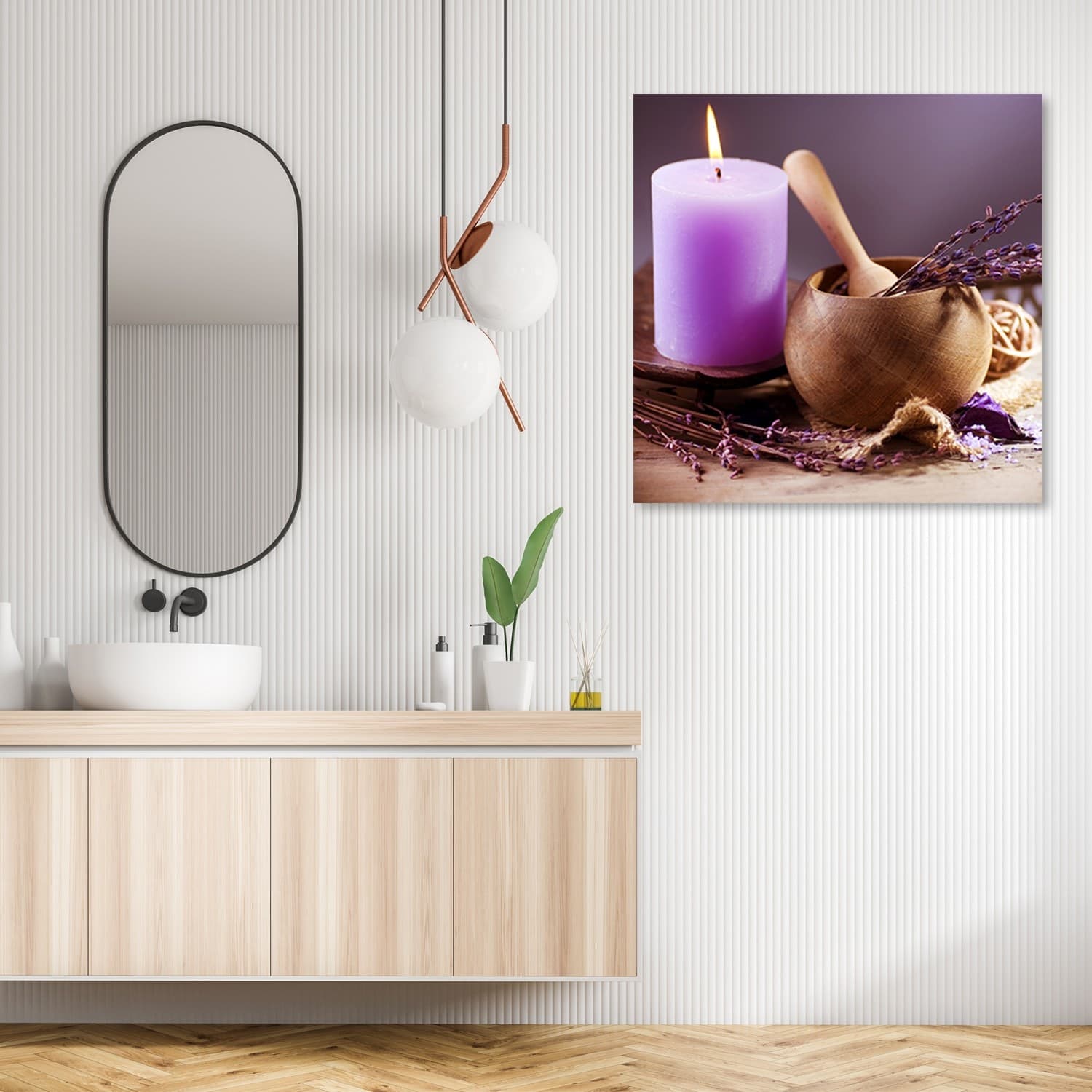 Quadro su tela, Spa Lavender Candle in Poster e stampe Collezione Casa - Trebisacce, commercioVirtuoso.it