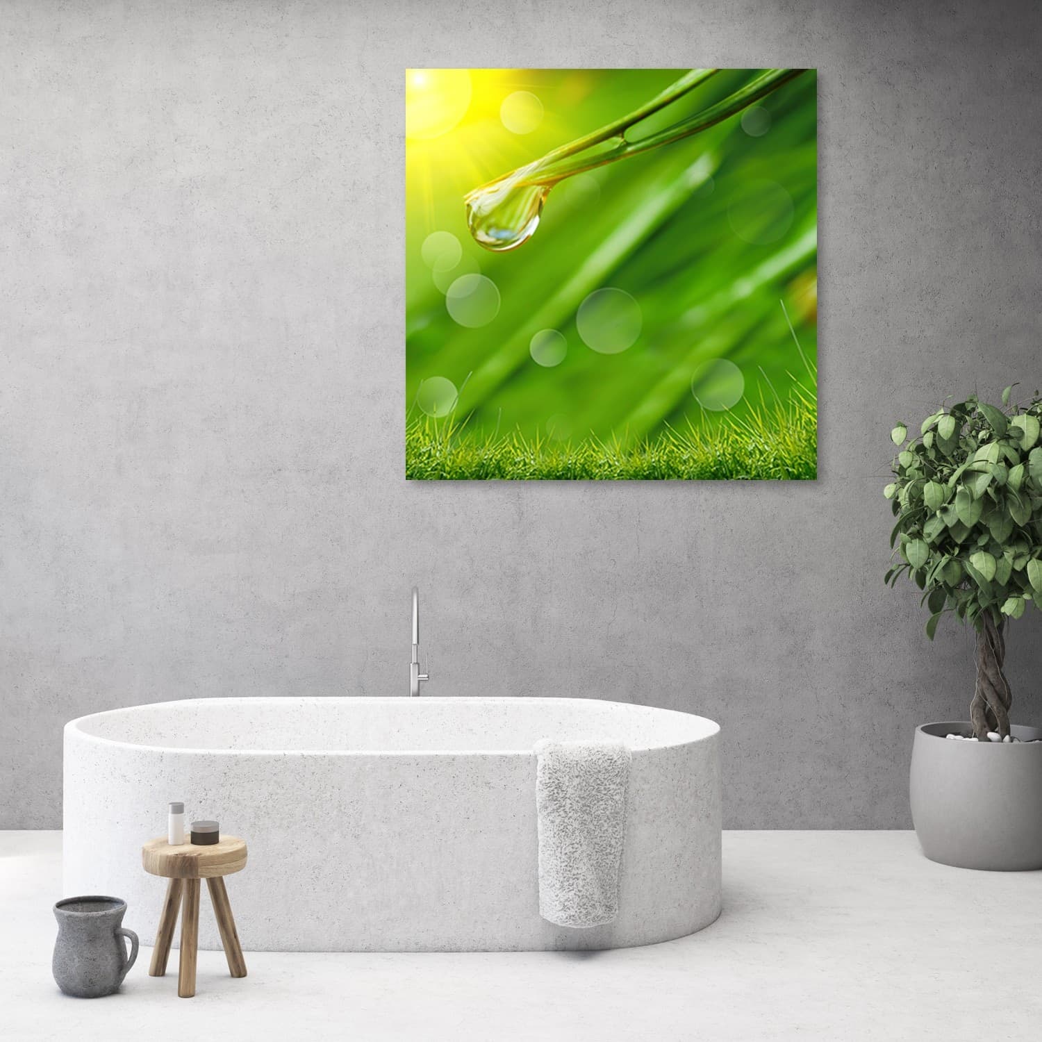Quadro su tela, Rugiada sull'erba in Poster e stampe Collezione Casa - Trebisacce, commercioVirtuoso.it