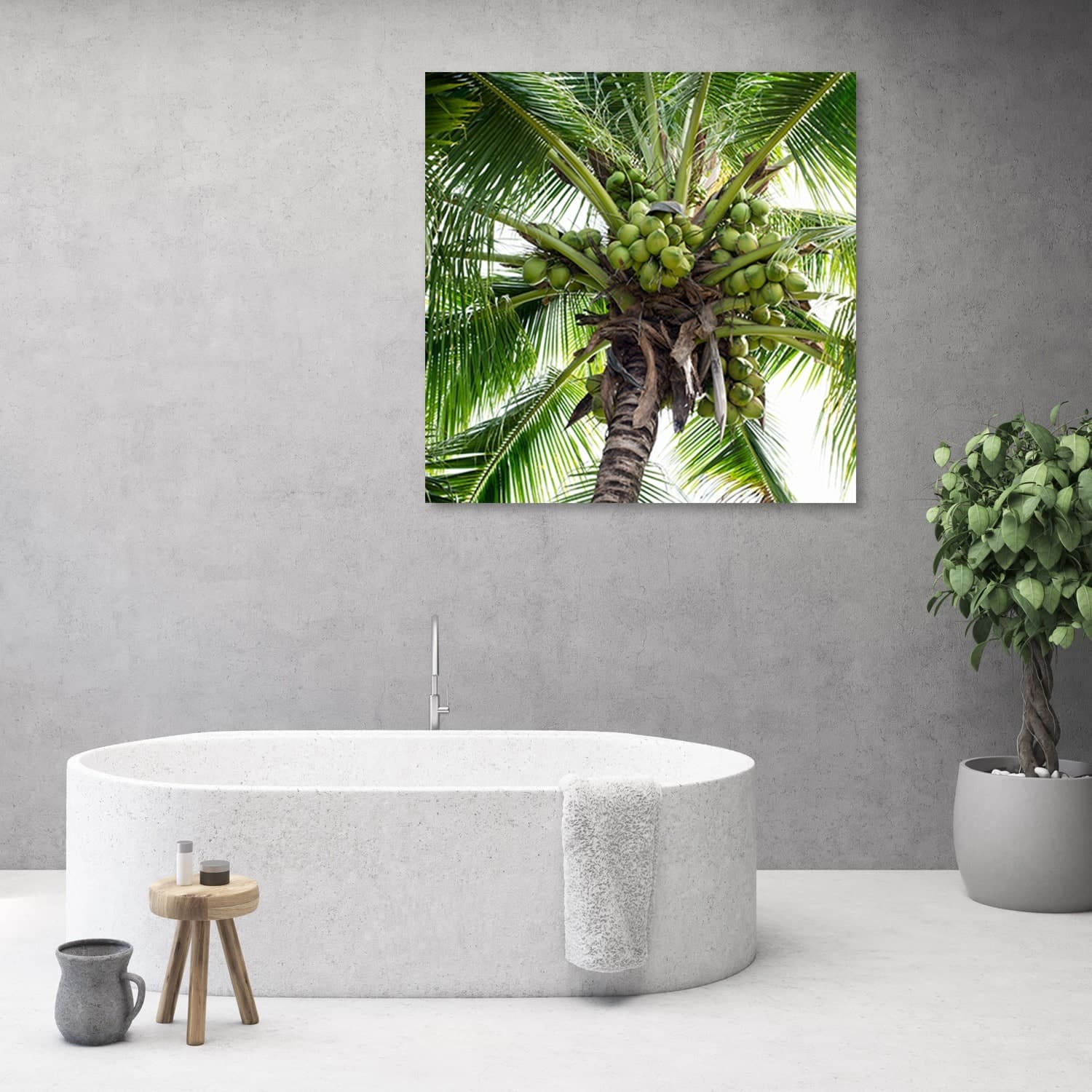 Quadro su tela, Palma da cocco in Poster e stampe Collezione Casa - Trebisacce, commercioVirtuoso.it