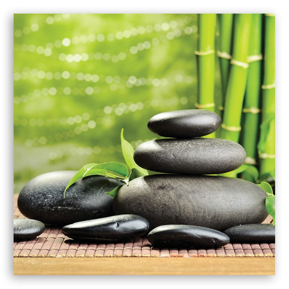 Quadro su tela, Pietre foglie zen spa in Poster e stampe Collezione Casa - Trebisacce, commercioVirtuoso.it