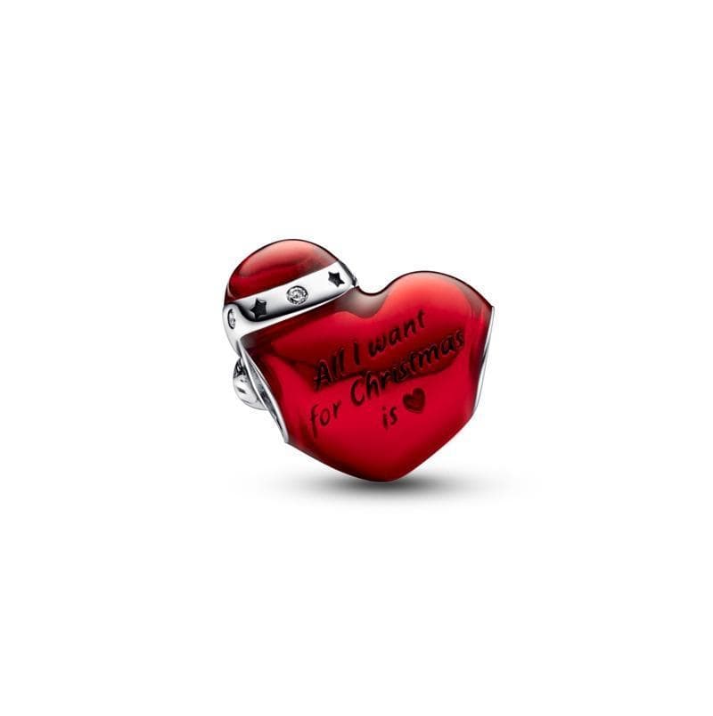 Pandora - Charm Cuore Rosso Natalizio in Bead Charm Alba Gioielli - Casoria, commercioVirtuoso.it