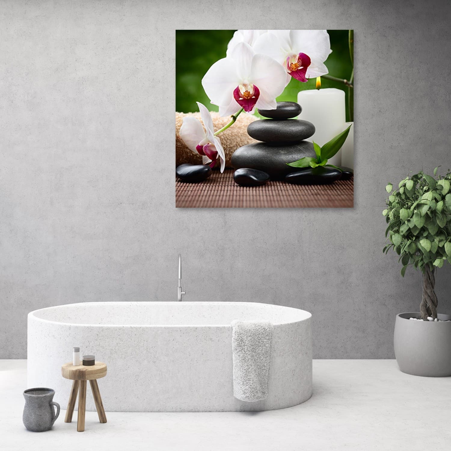 Quadro su tela, Orchidee zen in Poster e stampe Collezione Casa - Trebisacce, commercioVirtuoso.it