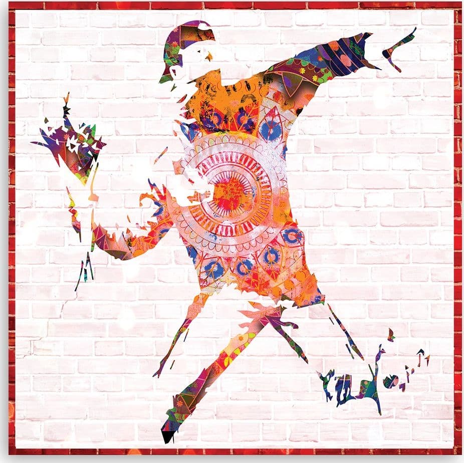 Quadro su tela, Banksy Flower Thrower in Poster e stampe Collezione Casa - Trebisacce, commercioVirtuoso.it