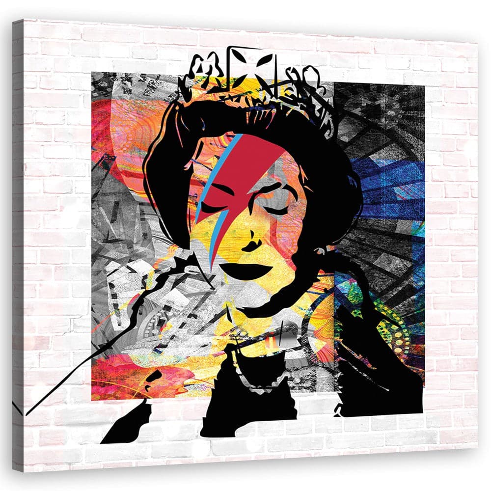 Quadro su tela, Banksy Queen d'Inghilterra in Poster e stampe Collezione Casa - Trebisacce, commercioVirtuoso.it