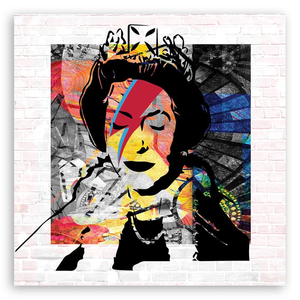 Quadro su tela, Banksy Queen d'Inghilterra in Poster e stampe Collezione Casa - Trebisacce, commercioVirtuoso.it