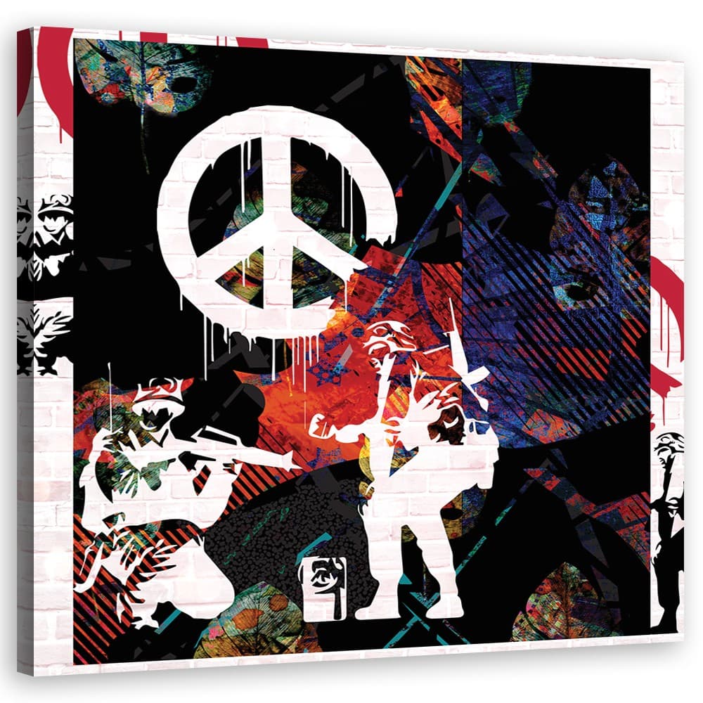 Quadro su tela, Solider Banksy CND in Poster e stampe Collezione Casa - Trebisacce, commercioVirtuoso.it