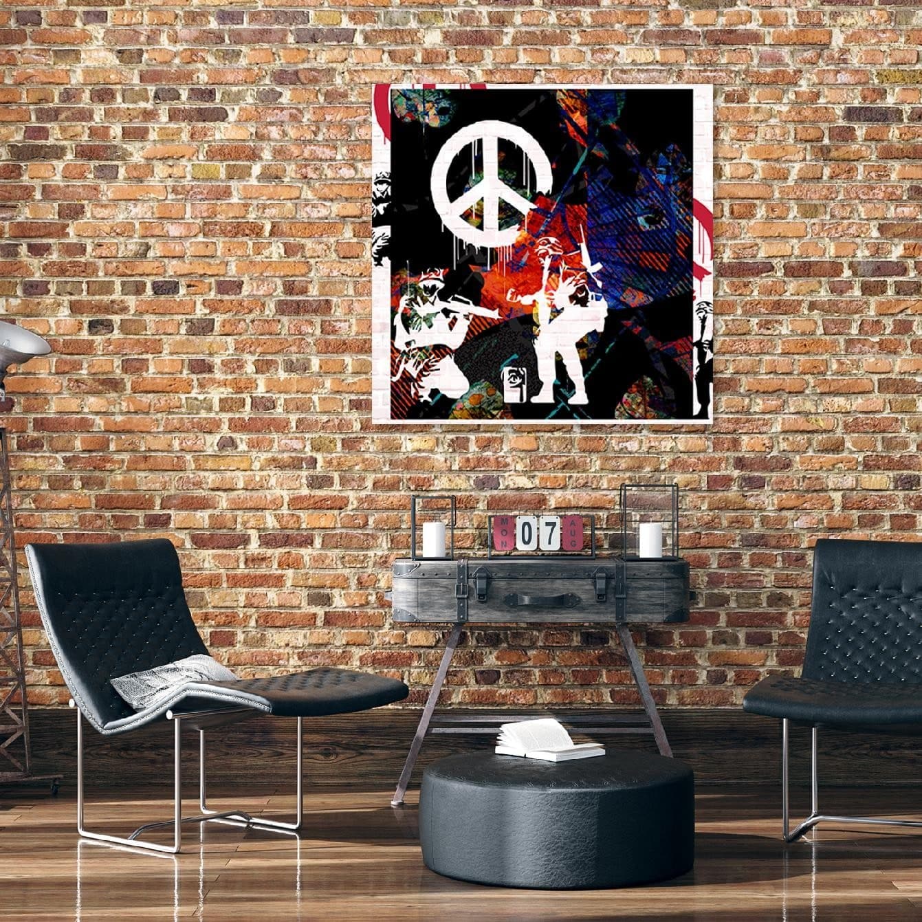 Quadro su tela, Solider Banksy CND in Poster e stampe Collezione Casa - Trebisacce, commercioVirtuoso.it