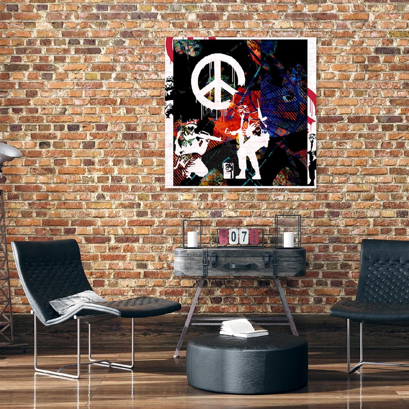 Quadro su tela, Solider Banksy CND in Poster e stampe Collezione Casa - Trebisacce, commercioVirtuoso.it