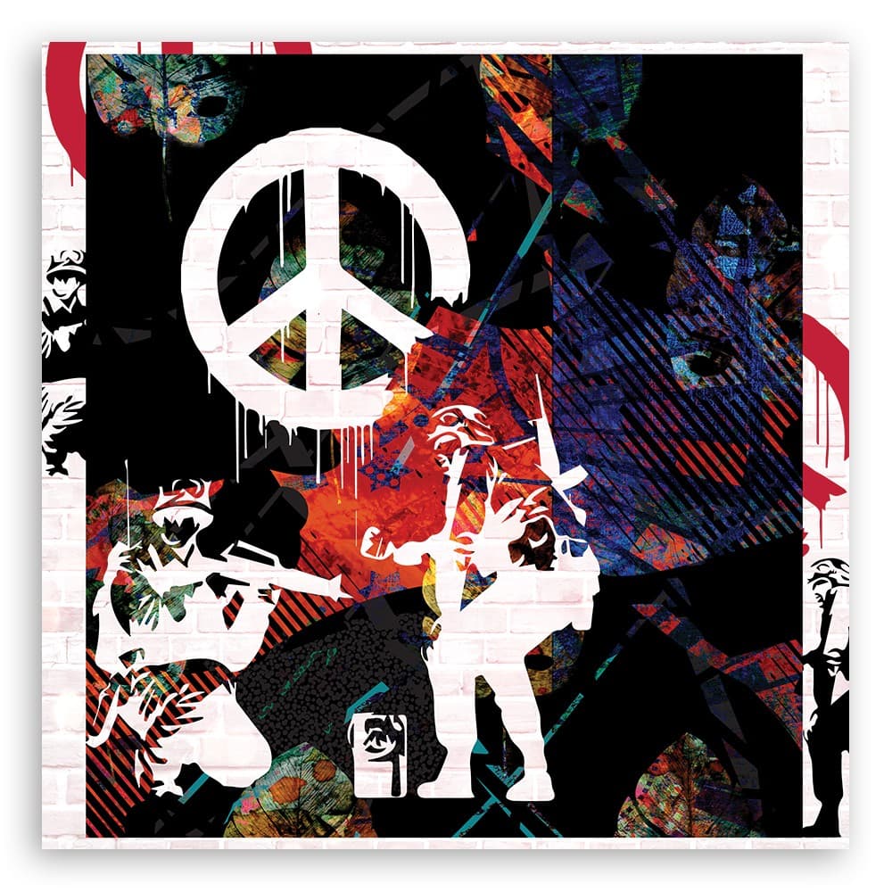 Quadro su tela, Solider Banksy CND in Poster e stampe Collezione Casa - Trebisacce, commercioVirtuoso.it