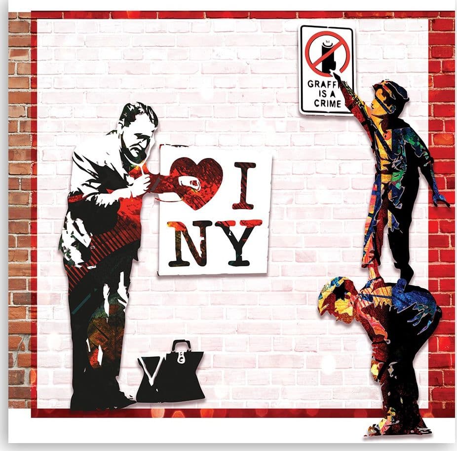 Quadro su tela, Banksy and Love New York in Poster e stampe Collezione Casa - Trebisacce, commercioVirtuoso.it