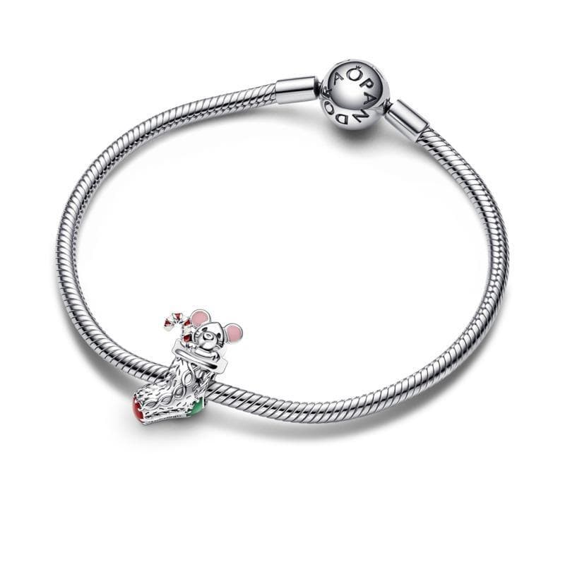 Pandora - Charm Topolino Natalizio in Bead Charm Alba Gioielli - Casoria, commercioVirtuoso.it
