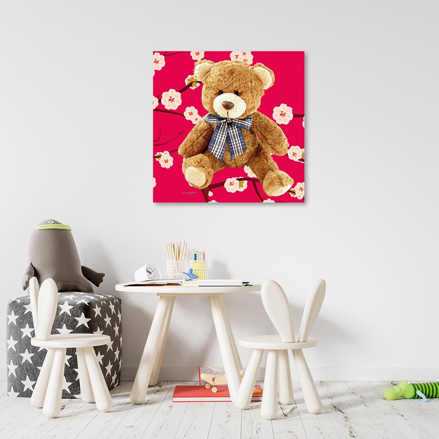 Quadro su tela, orsacchiotto di peluche in Poster e stampe Collezione Casa - Trebisacce, commercioVirtuoso.it
