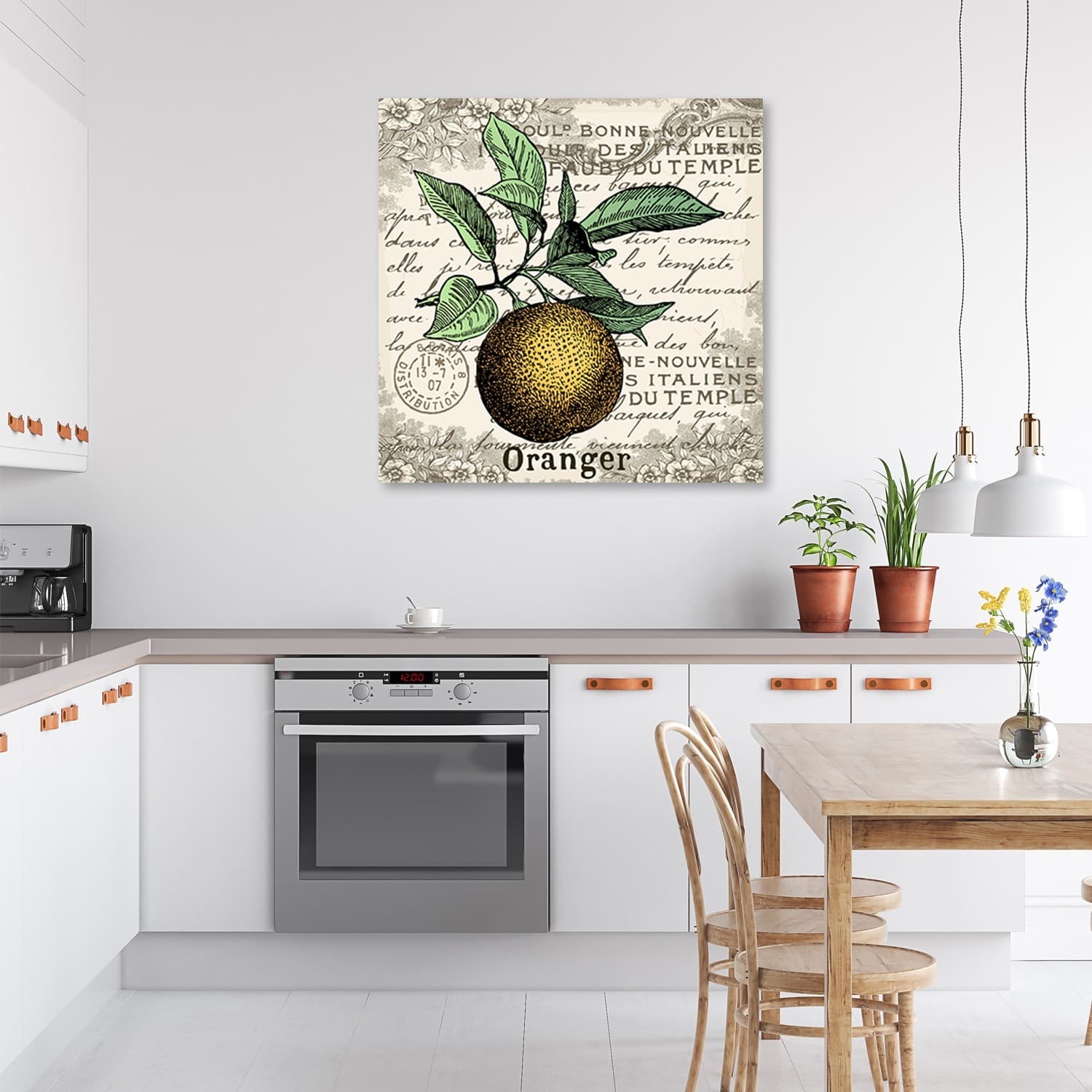 Quadro su tela, Orange vintage in Poster e stampe Collezione Casa - Trebisacce, commercioVirtuoso.it