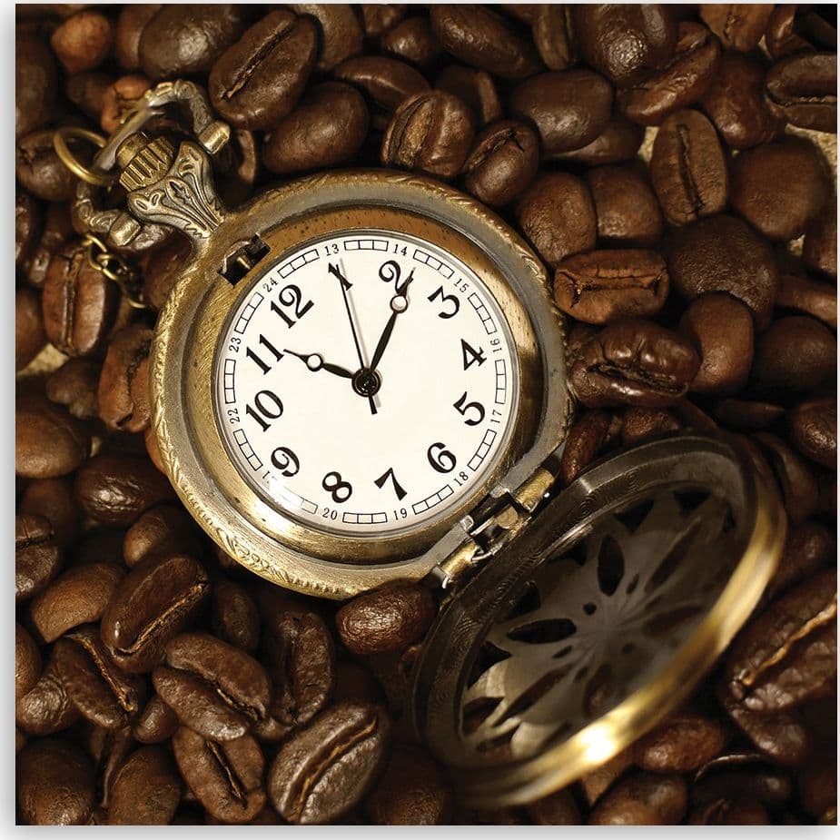 Quadro su tela, Guarda e chicchi di caffè in Poster e stampe Collezione Casa - Trebisacce, commercioVirtuoso.it