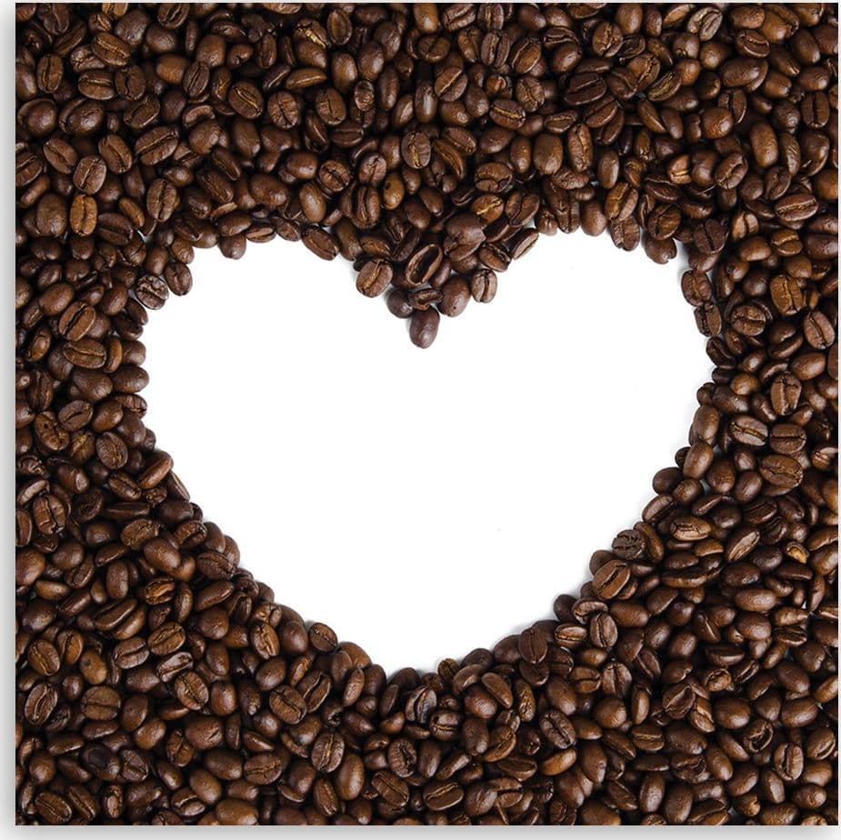 Quadro su tela, Cuore di caffè in Poster e stampe Collezione Casa - Trebisacce, commercioVirtuoso.it