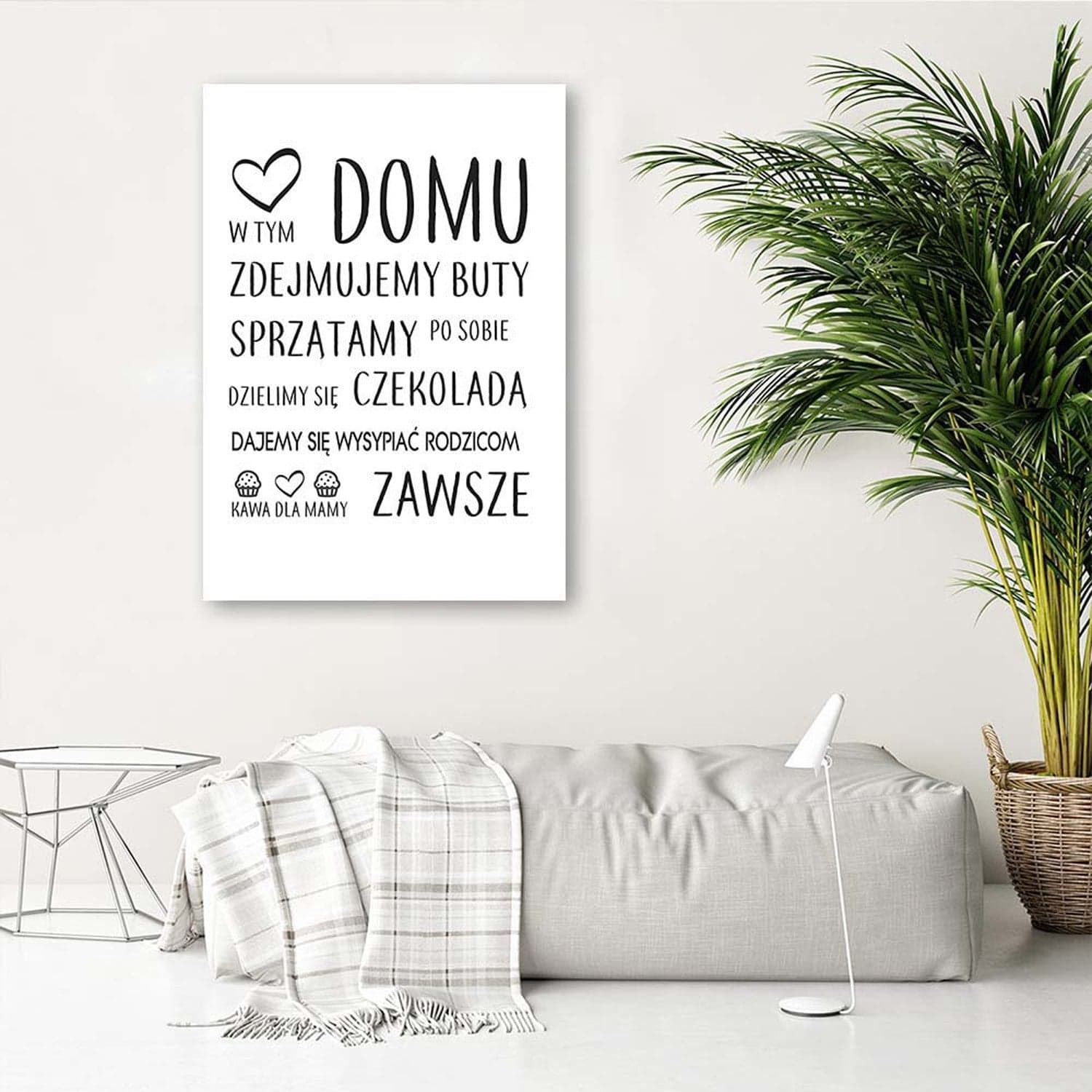 Quadro su tela, In questa casa lettering tipografia in Poster e stampe Collezione Casa - Trebisacce, commercioVirtuoso.it