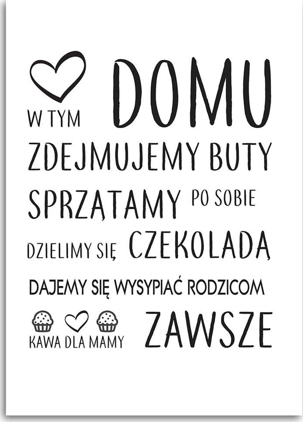 Quadro su tela, In questa casa lettering tipografia in Poster e stampe Collezione Casa - Trebisacce, commercioVirtuoso.it