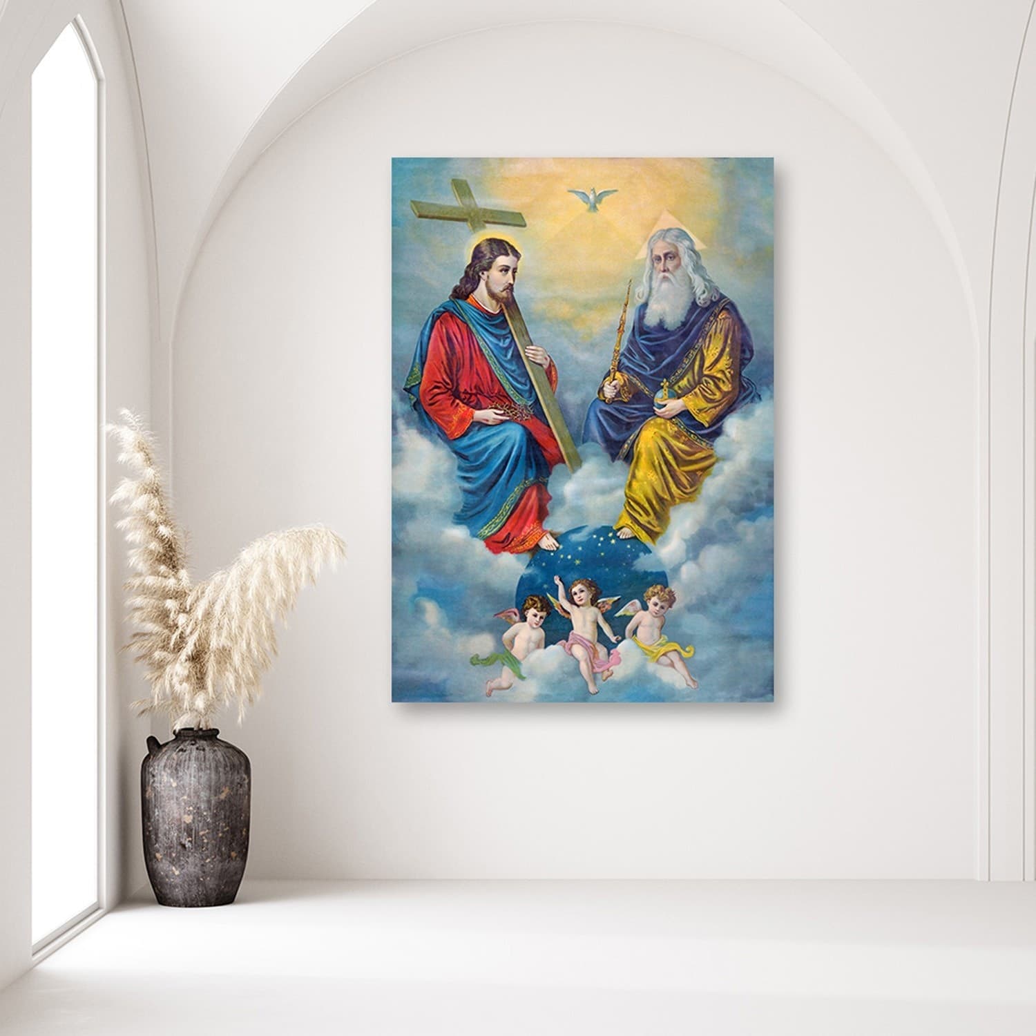Quadro su tela, Riproduzione della Santa Trinità in Poster e stampe Collezione Casa - Trebisacce, commercioVirtuoso.it