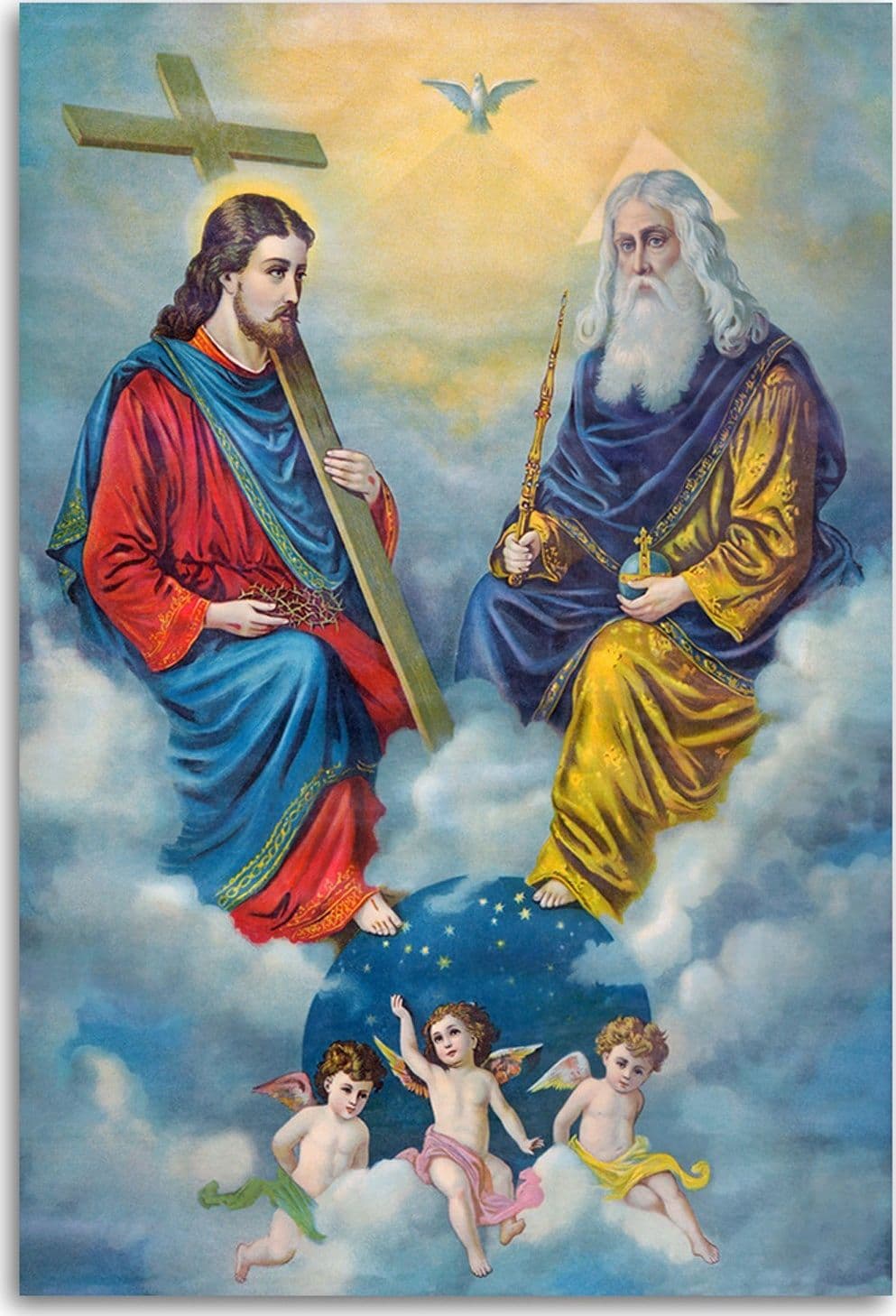 Quadro su tela, Riproduzione della Santa Trinità in Poster e stampe Collezione Casa - Trebisacce, commercioVirtuoso.it