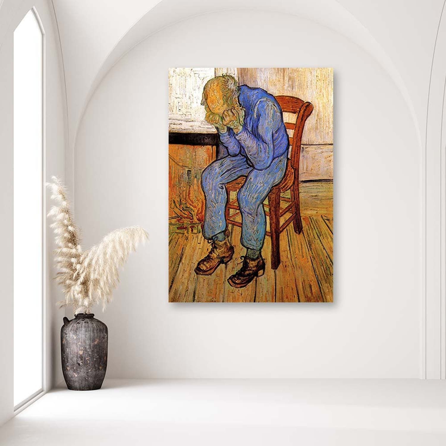 Quadro su tela, Vecchio in tristezza V. van Gogh in Poster e stampe Collezione Casa - Trebisacce, commercioVirtuoso.it