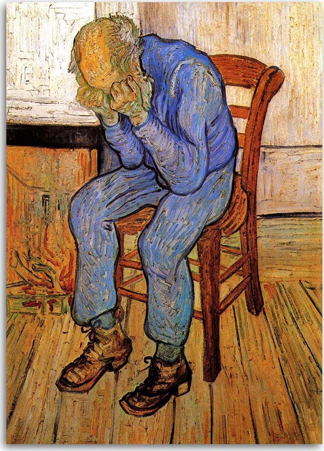 Quadro su tela, Vecchio in tristezza V. van Gogh in Poster e stampe Collezione Casa - Trebisacce, commercioVirtuoso.it