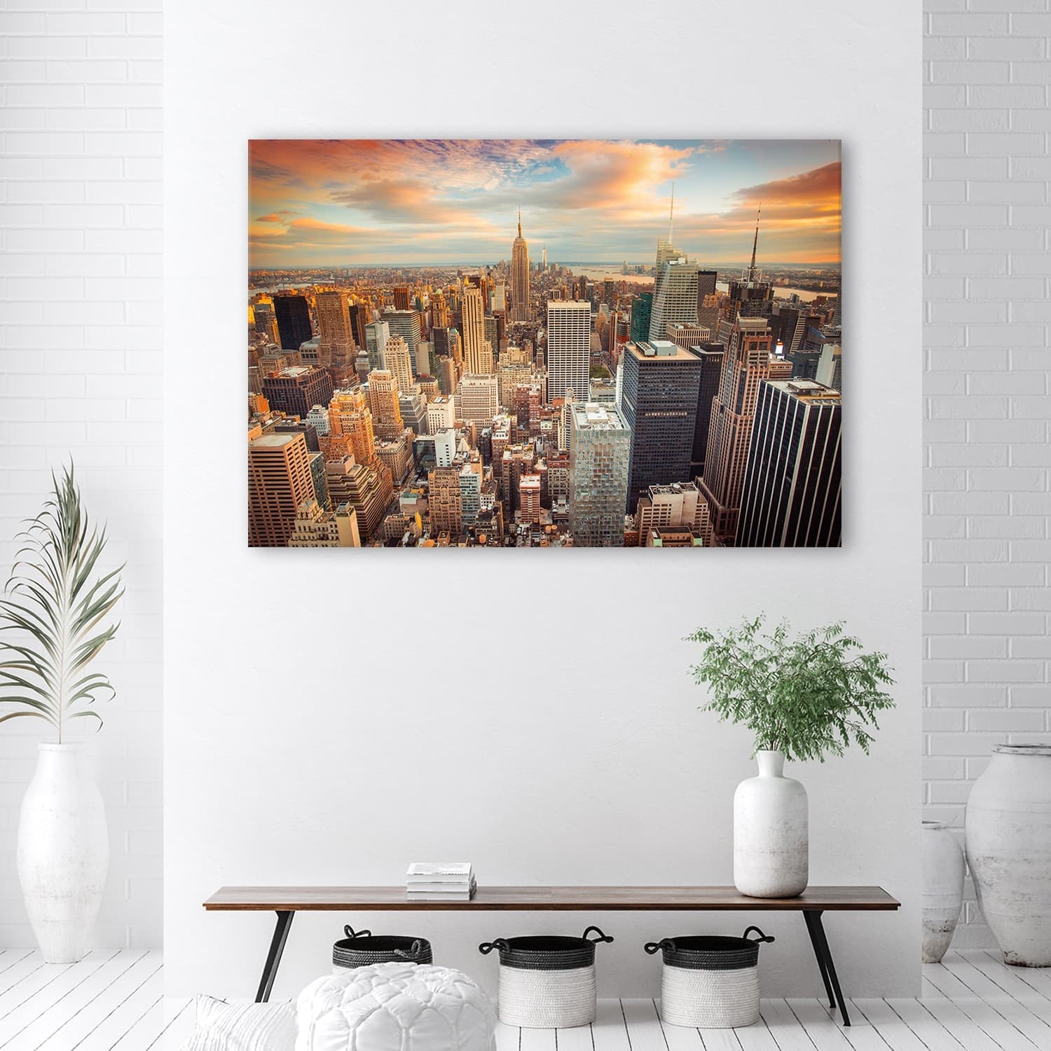 Quadro su tela, Panorama New York City in Poster e stampe Collezione Casa - Trebisacce, commercioVirtuoso.it