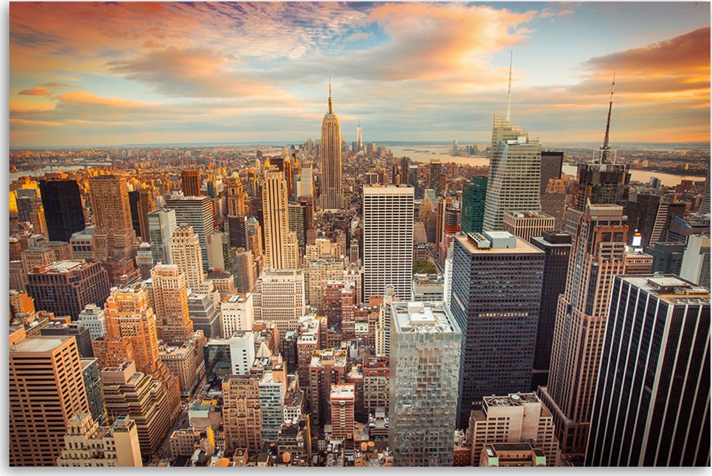 Quadro su tela, Panorama New York City in Poster e stampe Collezione Casa - Trebisacce, commercioVirtuoso.it