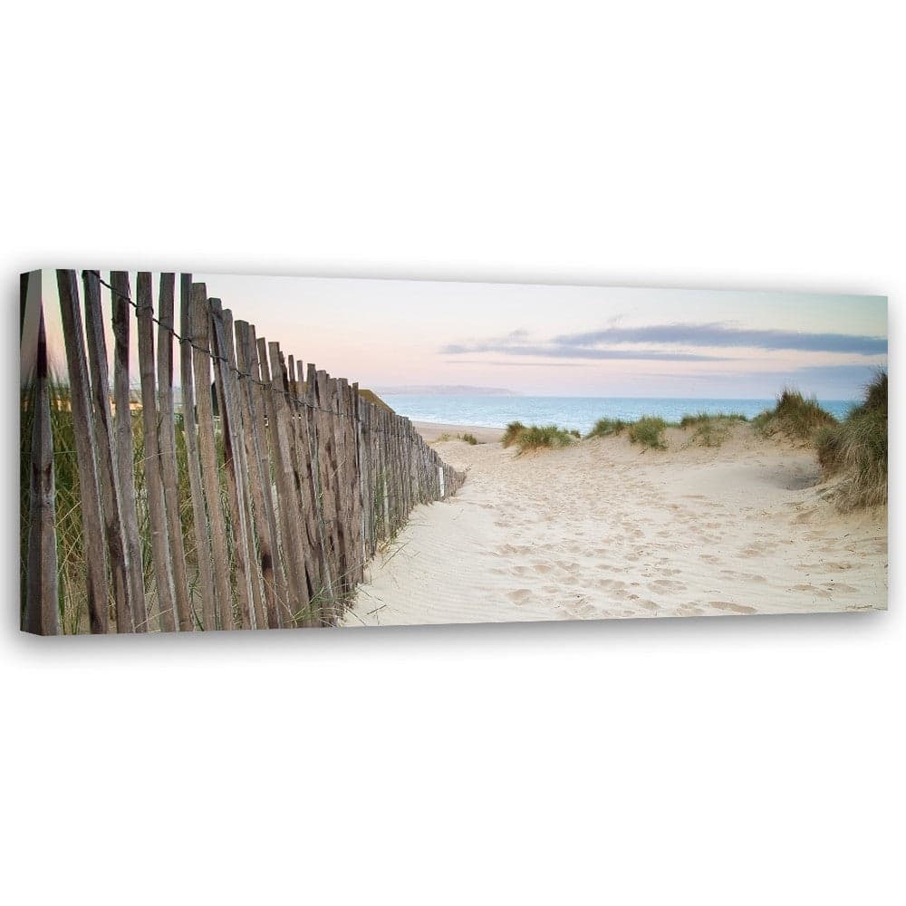 Quadro su tela, Panorama del tramonto sulla spiaggia in Poster e stampe Collezione Casa - Trebisacce, commercioVirtuoso.it