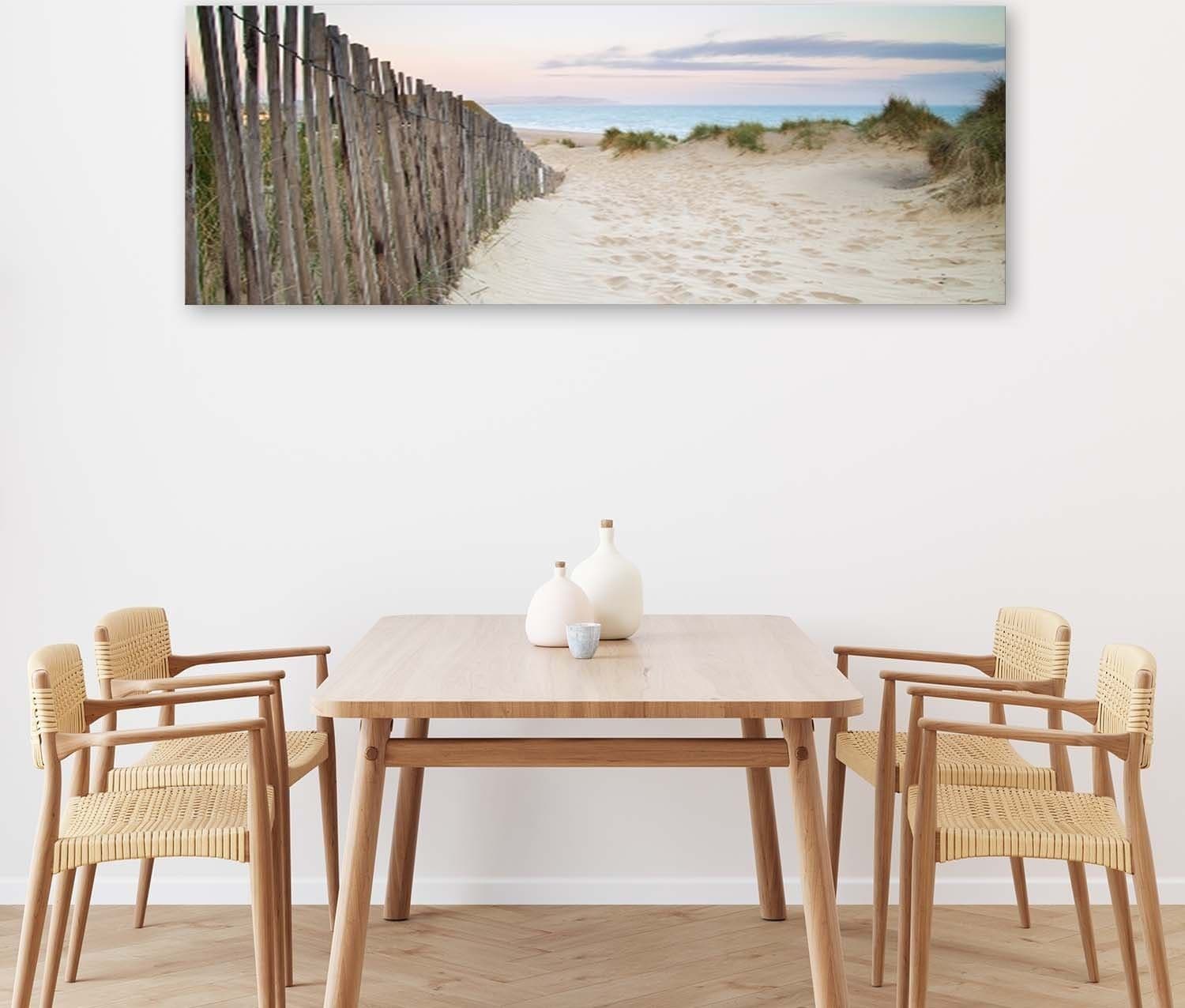 Quadro su tela, Panorama del tramonto sulla spiaggia in Poster e stampe Collezione Casa - Trebisacce, commercioVirtuoso.it