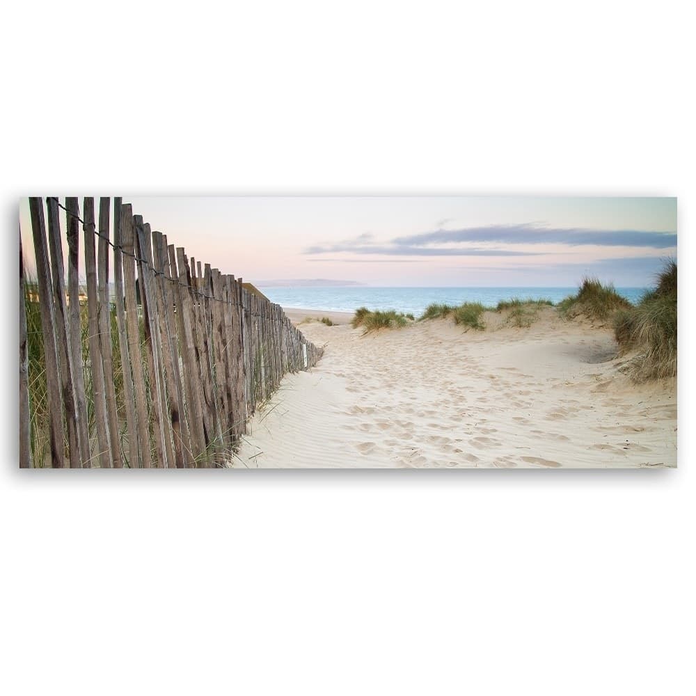 Quadro su tela, Panorama del tramonto sulla spiaggia in Poster e stampe Collezione Casa - Trebisacce, commercioVirtuoso.it