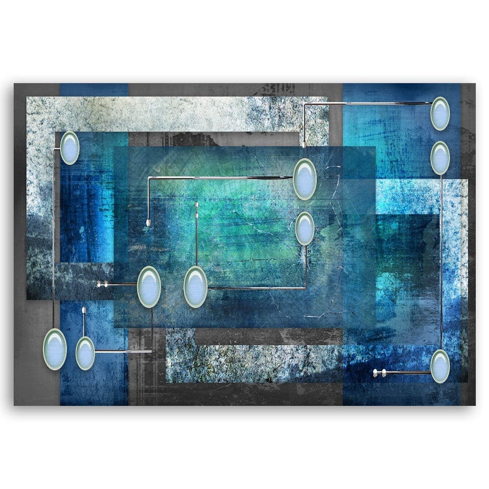 Quadro su tela, Astratto blu turchese in Poster e stampe Collezione Casa - Trebisacce, commercioVirtuoso.it