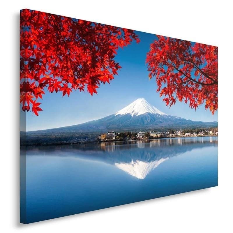 Quadro su tela, Giappone Montagna Fuji Rosso in Poster e stampe Collezione Casa - Trebisacce, commercioVirtuoso.it