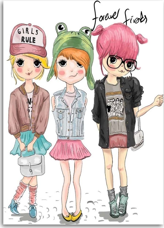 Quadro su tela, Ragazza della moda in Poster e stampe Collezione Casa - Trebisacce, commercioVirtuoso.it