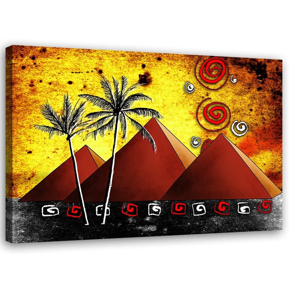 Quadro su tela, Africa Piramidi Palme in Poster e stampe Collezione Casa - Trebisacce, commercioVirtuoso.it