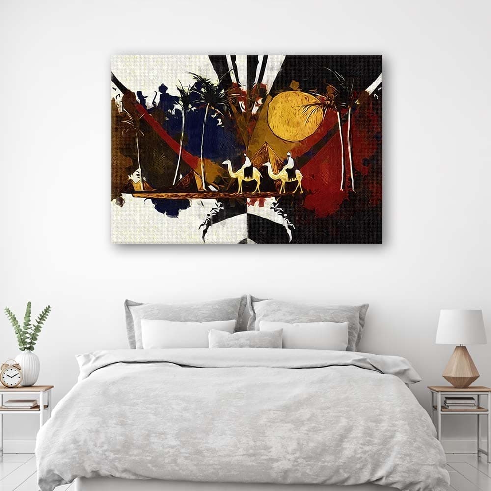 Quadro su tela, Paesaggio africano astratto in Poster e stampe Collezione Casa - Trebisacce, commercioVirtuoso.it
