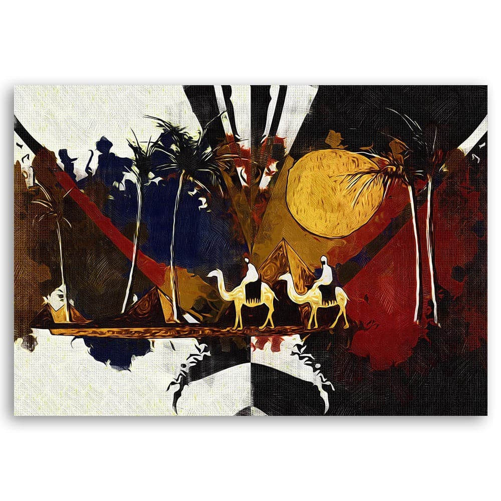 Quadro su tela, Paesaggio africano astratto in Poster e stampe Collezione Casa - Trebisacce, commercioVirtuoso.it