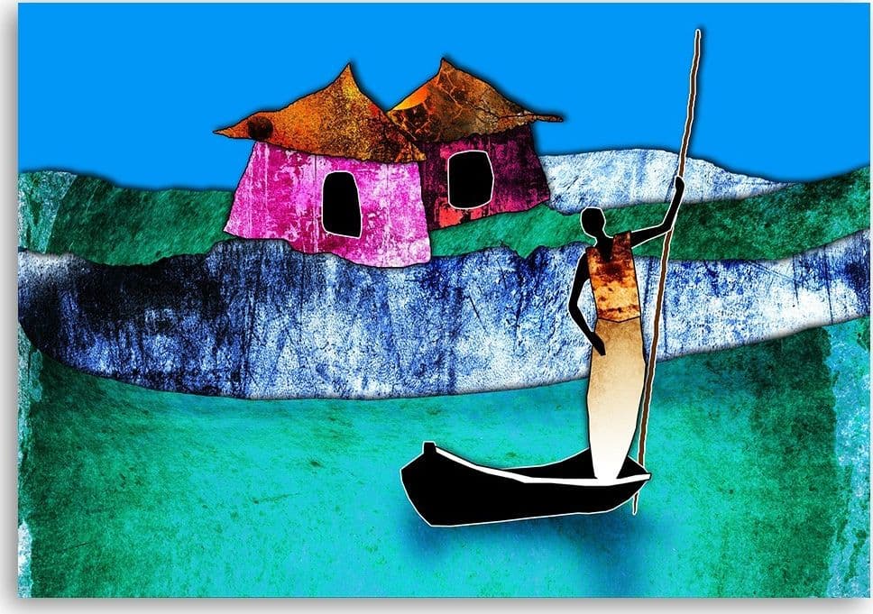 Quadro su tela, Africa colorata Natura in Poster e stampe Collezione Casa - Trebisacce, commercioVirtuoso.it