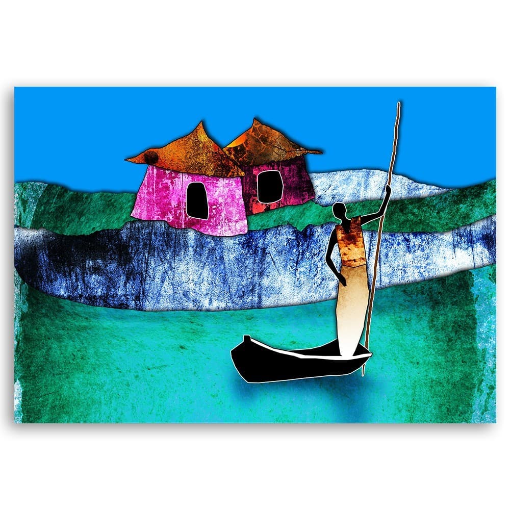 Quadro su tela, Africa colorata Natura in Poster e stampe Collezione Casa - Trebisacce, commercioVirtuoso.it