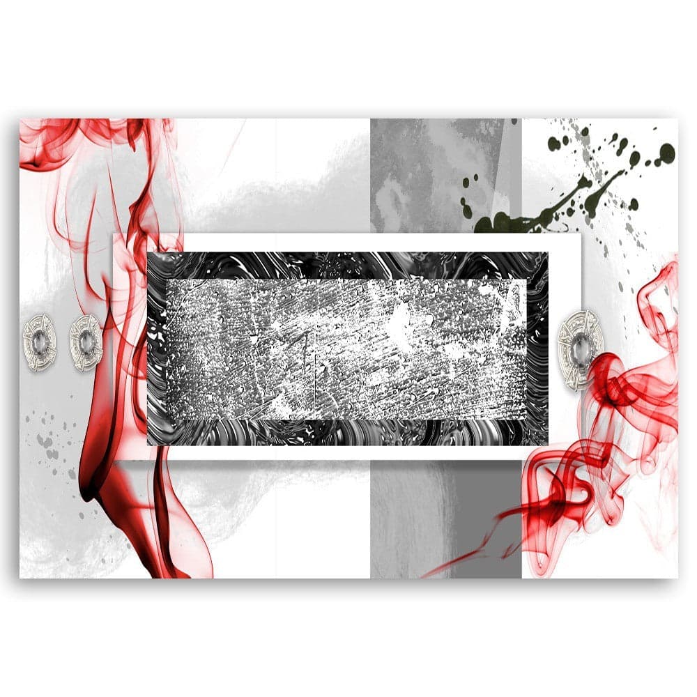 Quadro su tela, Grigio astratto rosso in Poster e stampe Collezione Casa - Trebisacce, commercioVirtuoso.it