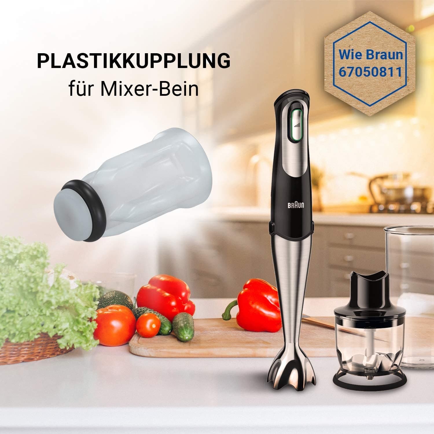 GIUNTO FRULLATORE BRAUN 4191-4192-4193-4194 MULTIQUICK 5/7 MINIPIMER P496 pz 3 in prodotto EuroStore07 - Alatri, commercioVirtuoso.it