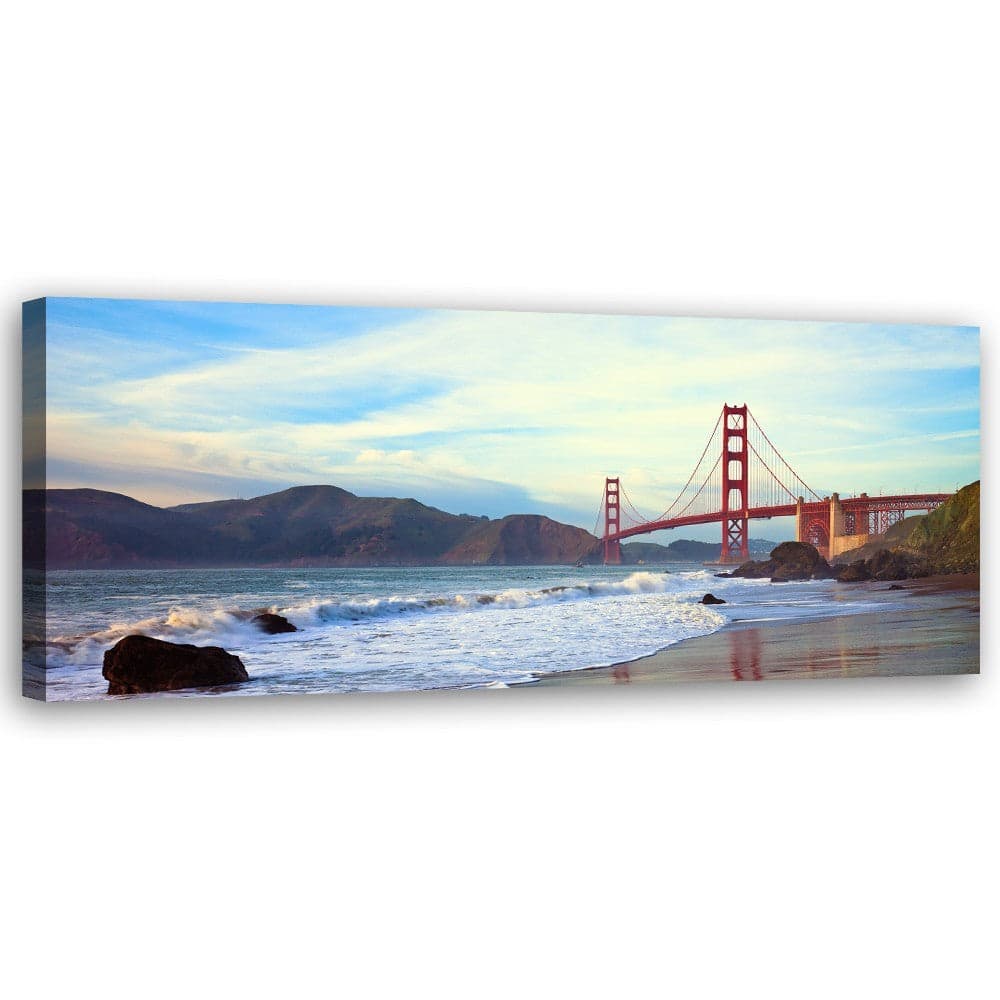 Quadro su tela, New York Golden Gate in Poster e stampe Collezione Casa - Trebisacce, commercioVirtuoso.it