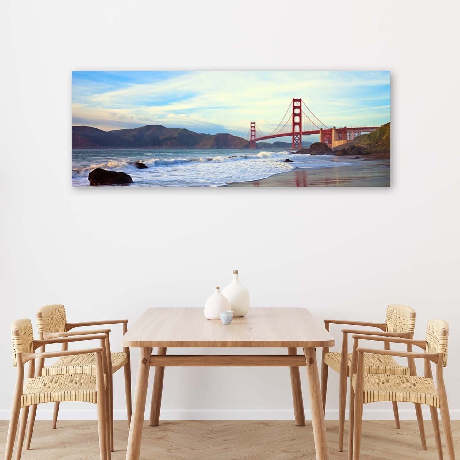 Quadro su tela, New York Golden Gate in Poster e stampe Collezione Casa - Trebisacce, commercioVirtuoso.it