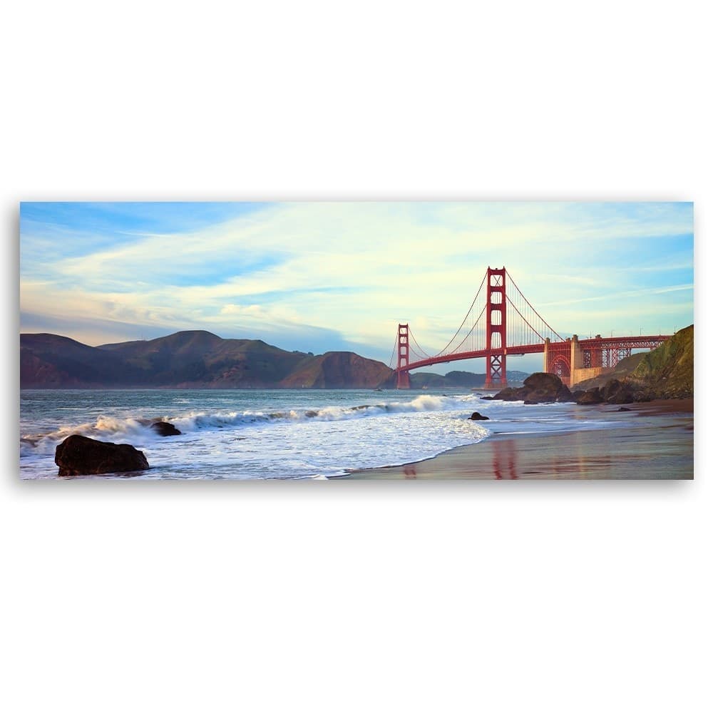 Quadro su tela, New York Golden Gate in Poster e stampe Collezione Casa - Trebisacce, commercioVirtuoso.it