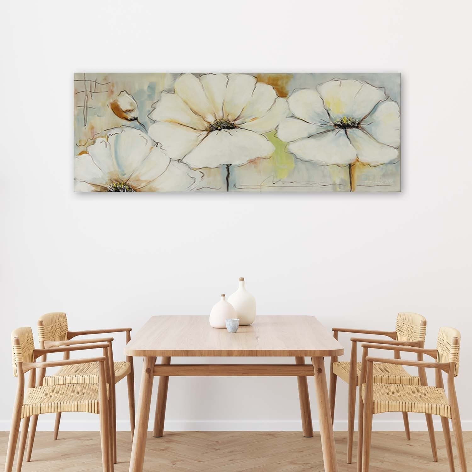 Quadro su tela, Pittura fiori pastello in Poster e stampe Collezione Casa - Trebisacce, commercioVirtuoso.it