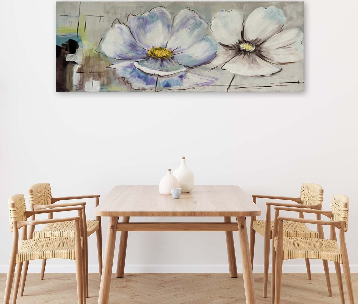 Quadro su tela, Fiori Acquerello Panorama in Poster e stampe Collezione Casa - Trebisacce, commercioVirtuoso.it