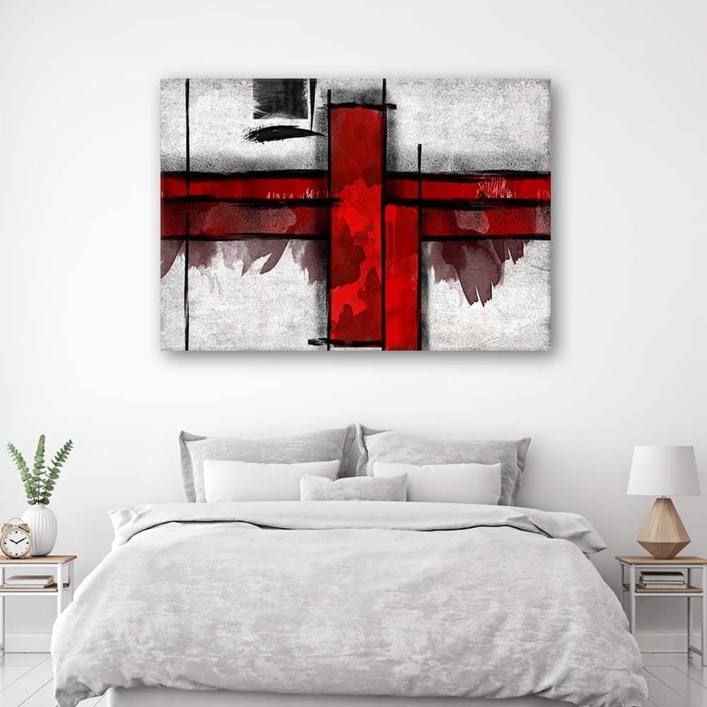 Quadro su tela, Astrazione rossa in Poster e stampe Collezione Casa - Trebisacce, commercioVirtuoso.it